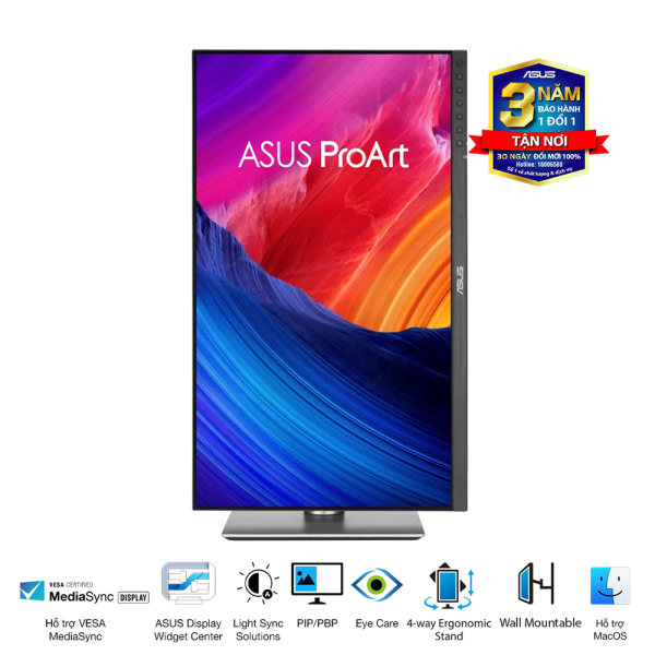 Màn Hình Đồ Họa ASUS ProArt PA278QGV (27inch/ IPS/ 2K/ 120Hz/ 5ms/ Speaker)