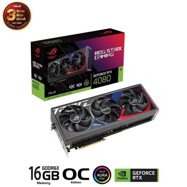Card màn hình ASUS ROG Strix GeForce RTX 4080 16GB GDDR6X OC Edition (ROG-STRIX-RTX4080-O16G-GAMING)